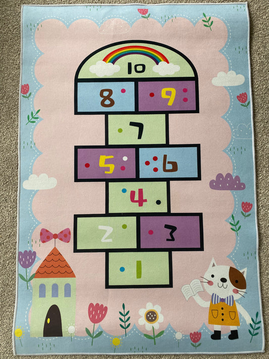 Childrens hopscotch rug/ mat